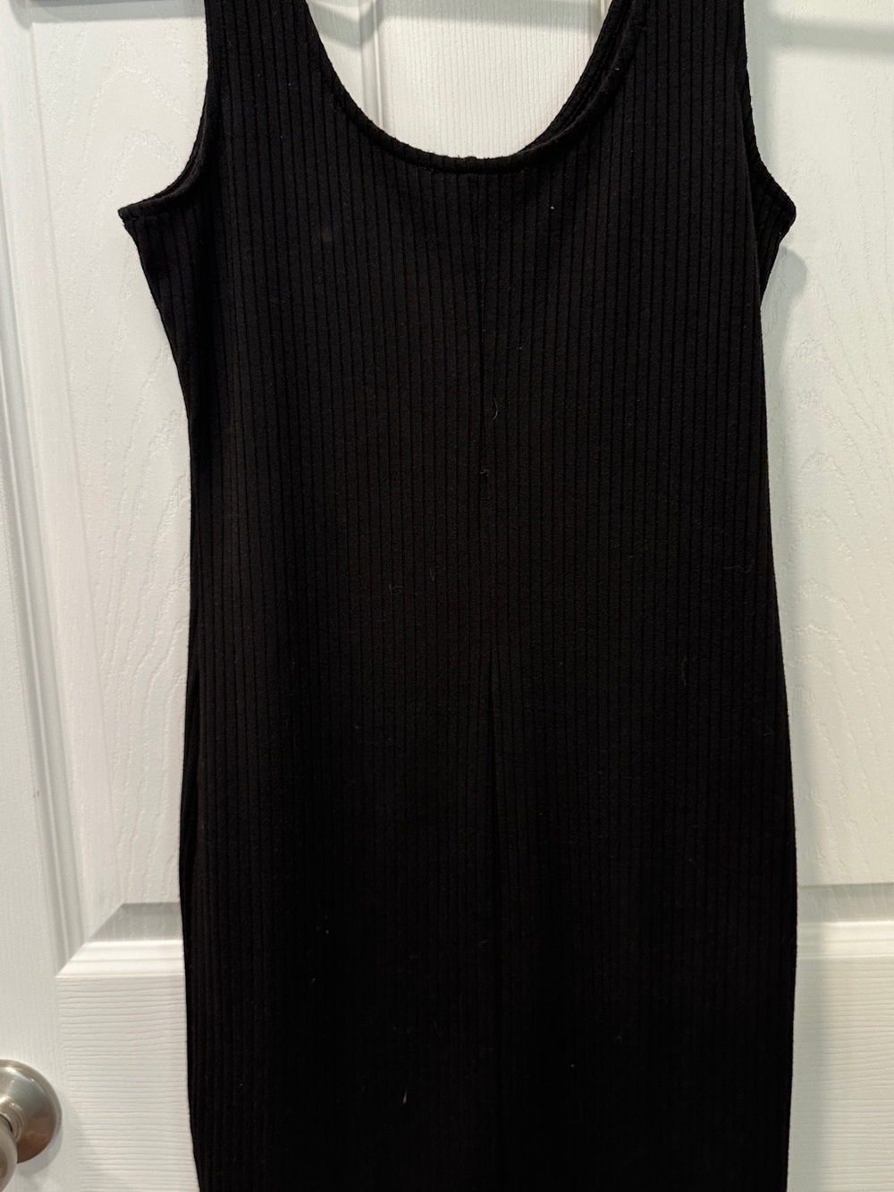 Forever 21 Black Ribbed Scoop-Neck Mini Dress - Picture 2 of 2